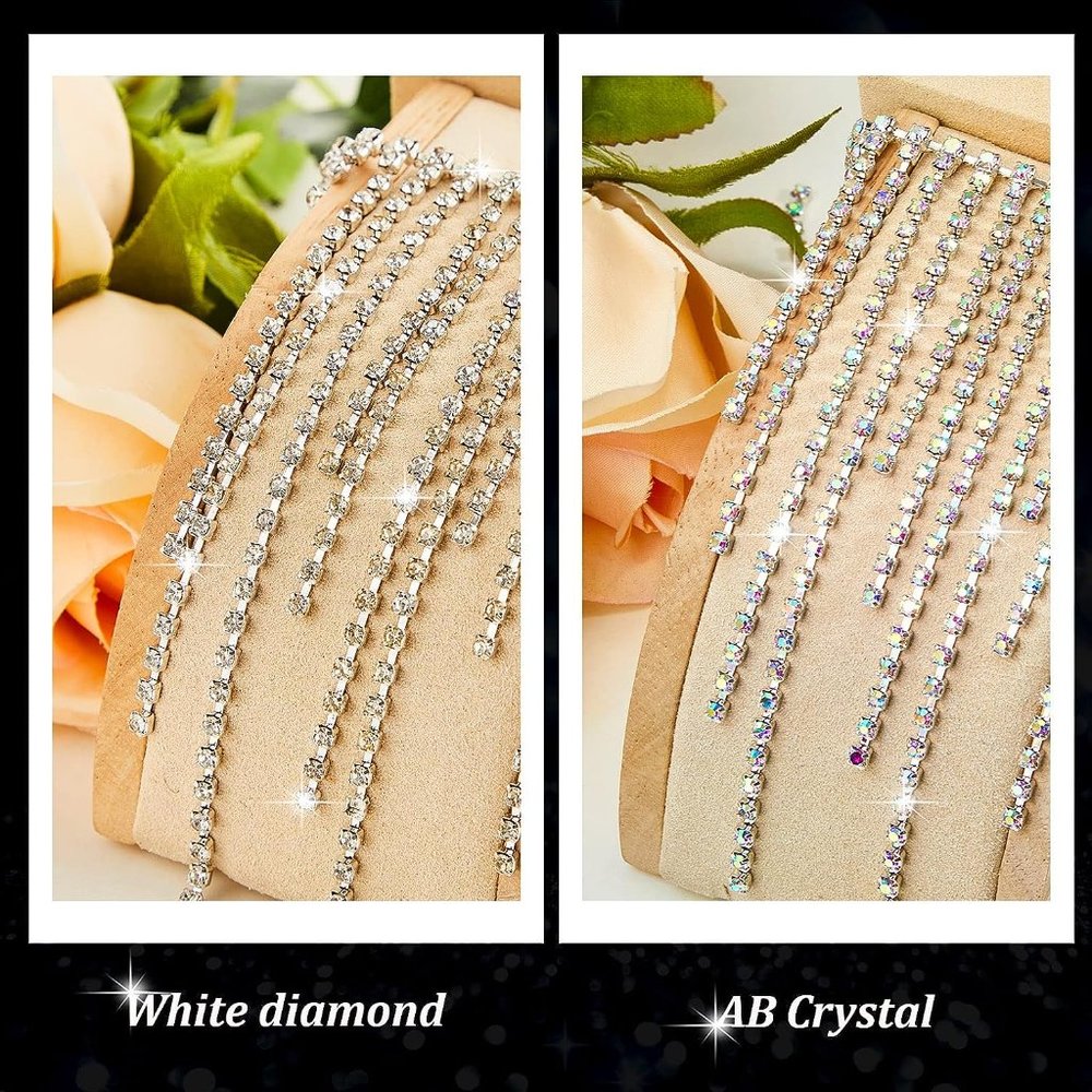 NEW Sparkling Bling Swarovski Crystal Rhinestone Tassels: DIY Supplies +… - Picture 6 of 13